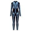 Source Women's Clothing Halloween Human Skeleton Digital Printing Tights Women's Onesie
