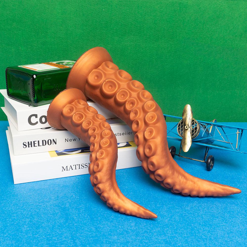 YWZAO Anal Plug Tentacle Liquid Silicone Sucker G73