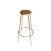 1Pcs Dollhouse Kitchen Cafe Furniture Decoration 1:12 Scale Miniature Bar Stool Metal Round Chair Model