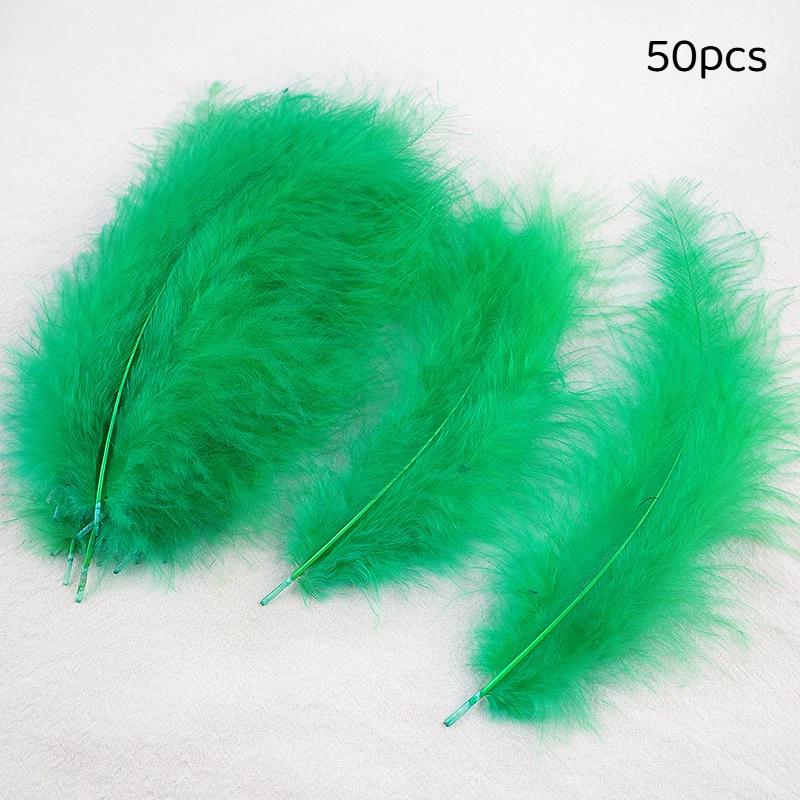 50Pcs Premium Soft Turkey Marabou Feathers Fluffy Craft Feathers for Kids Art Project Birthday Party Decor
