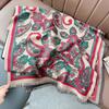 Travel warm thickened double-sided cashew jacquard imitation cashmere scarf temperament versatile retro shawl spring and autumn