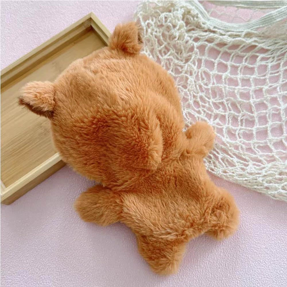 Niannyyhouse 20cm Plüschtier Kleidung, Bären-Overall, Anzieh-Baumwollpuppenkleidung (Braun-2)