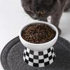 Ceramic High Foot Pet Bowl Cat Food Bowl Protects Cervical Vertebrae Pet Supplies