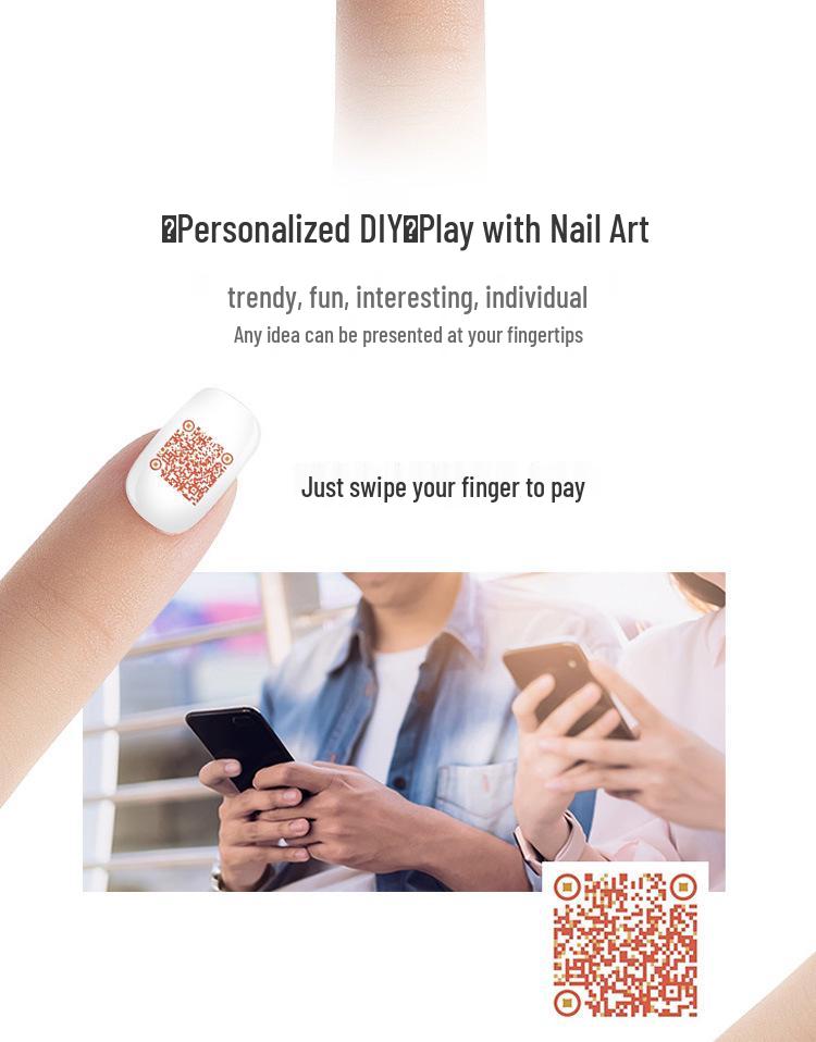 Portable 3D Nail Art Printer: Fully Automatic Color Painting and Floral Design Machine