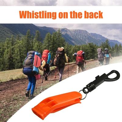 Double Pipe Survival Rescue Whistle PP Plastic Outdoor Emergency Whistle  Hiking