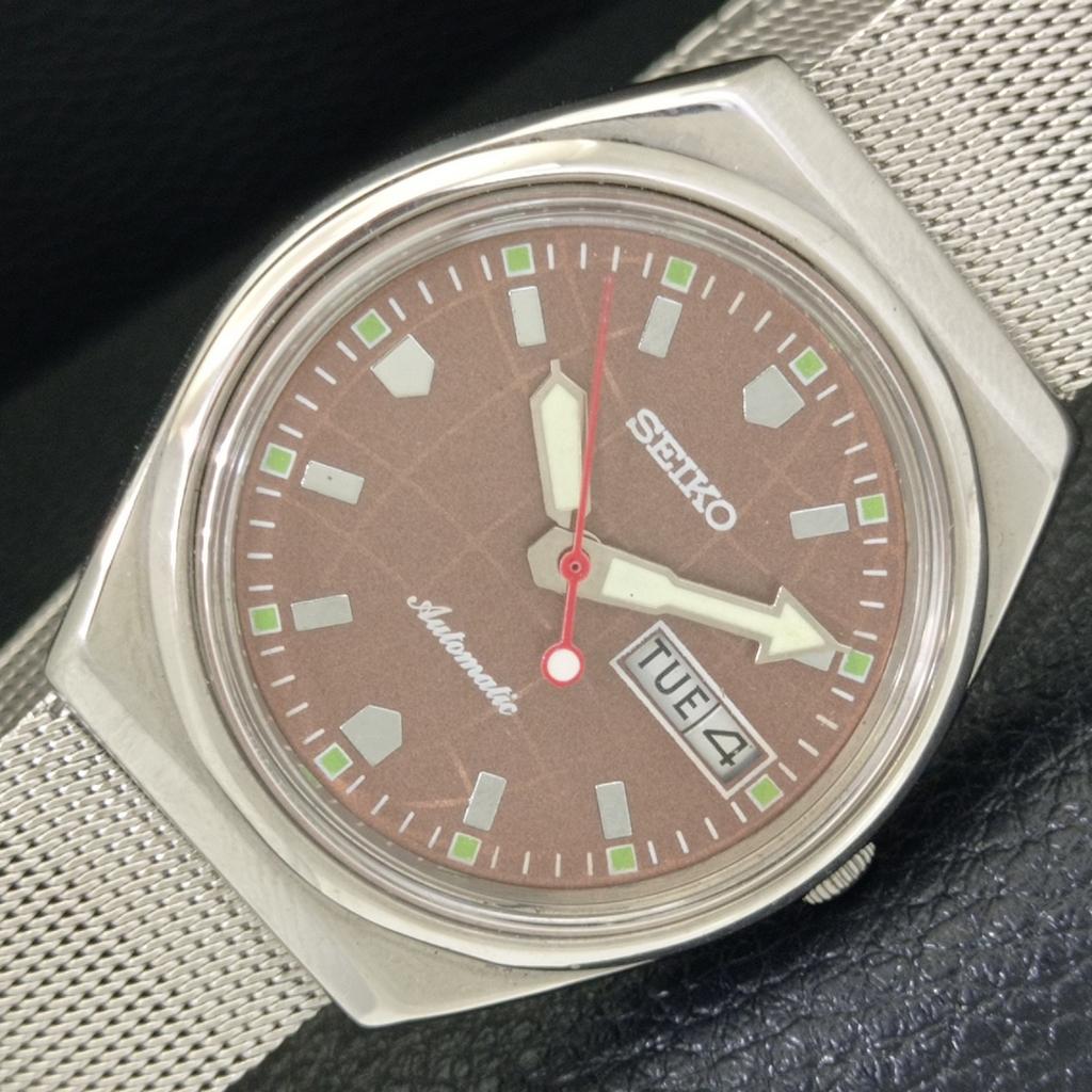 

АВТОМАТИЧЕСКИЕ ВИНТАЖНЫЕ ЧАСЫ SEIKO ЯПОНИЯ 6309A МУЖСКИЕ С КОРИЧНЕВЫМ ЦИФЕРБЛАТОМ a700452-5 R203-a700452