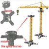 Free Shipping - Alloy Simulation Tower Crane Engineering Toy for Boys Ages 3-8