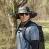 Outdoor Sun Hat with Fan Wide Brim Solar Fan Hat Portable Sunscreen Fisherman Hat For Camping Fishing Hiking for Men Women