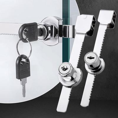 Push-pull Showcase Cabinet Door Lock Sliding Glass 328 Window Lock with Key
