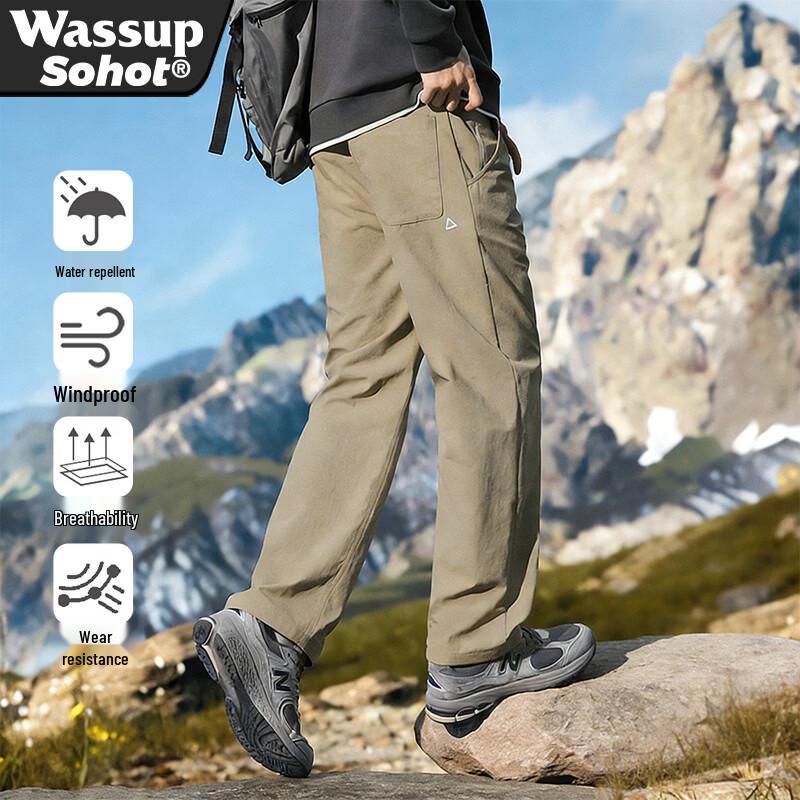 Wassup Sohot Men's Fleece Lined Outdoor Casual Pants