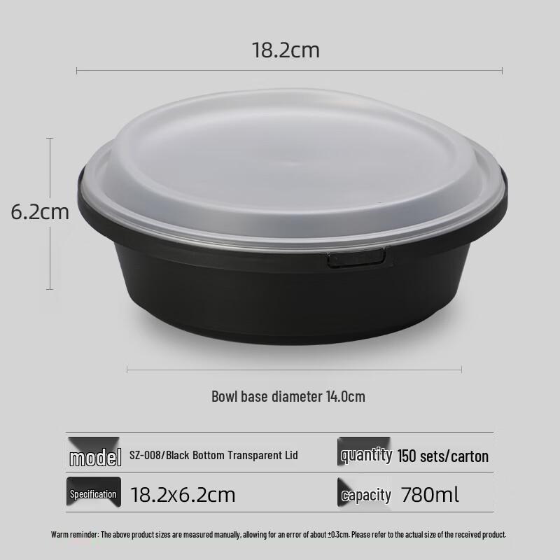 

Miaojiayi 780ml Disposable Food Containers with Lids