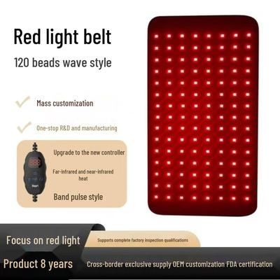LED Red Light Therapy Waist Belt: Electric Heating Uterus Warmer & Lumbar Support for Abdominal Fitness & Heat Therapy