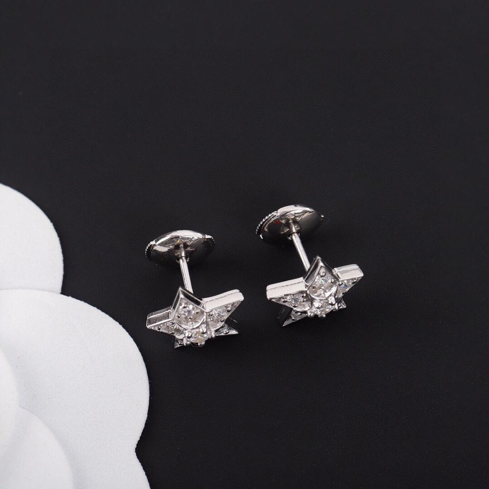 Musla Gorące Czyste Srebro Próby 925 Kolczyki Kolczyki Gwiazdki Pełne Diamentowe Kolczyki Studs Białe Złoto Czyste Srebro Próby 925 Kolczyki Gwiazda Meteor