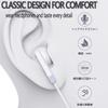 Latest Earphones Compatible with iPhone 15 Wired Earphones High Sensitivity Karaoke MEMS Microphone Compatible with White [2024 Model] Type-C Type-C