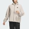 adidas Tech Woven Jacket With Brand Logo Women Jackets Light-Brown JJ1128