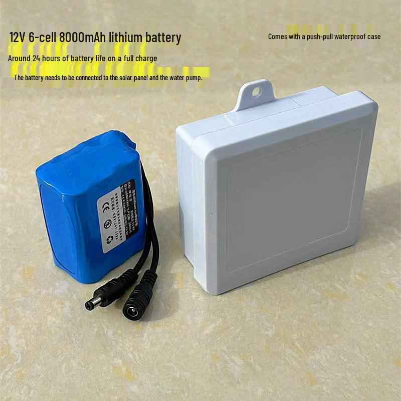 Solar-Powered Automatic Fish Tank and Pond Water Filtration System with Aeration