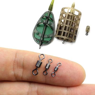 50 piezas de accesorios de pesca de carpas, cuentas giratorias de cambio rápido para alimentador de método, aparejo de pesca de carpas Chod, aparejo Ronnie