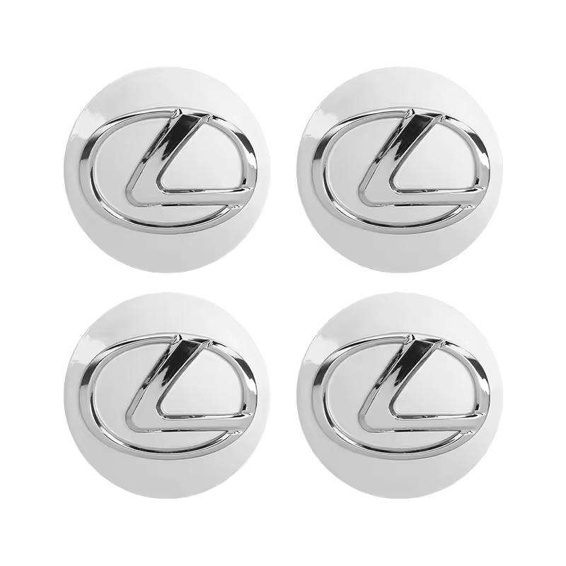 

4Pcs 62MM Car Tire Wheel Hub Center Cover Badge Decoration Set for Lexus RX300 IS200 IS250 ES350 CT200H UX250H NX300H RX350 срібний