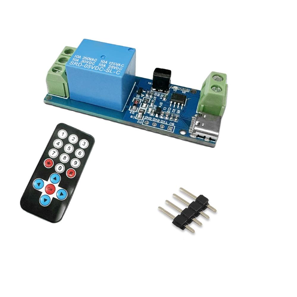 WiFi Relay Module 1 Channel Type-c 1V Wireless Smart Home Remote Control Switch Power Supply Accessories