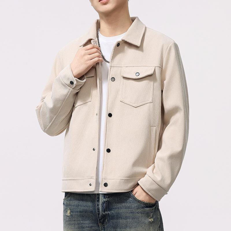 Jacket Men's New Retro Coat Spring and Autumn Versatile Loose Casual Top