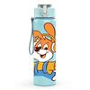 1PC Cartoon Bunny Farmer Print 750ml Color Plastic Sports Water Bottle Leakproof Flip Straw Lid Suitable for Sports Office Home Use