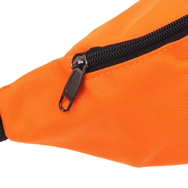 Orange Oxford Waterproof Waist Bag  Crossbody Chest Bag Cycling Hiking Sport Workout Belt Bag Multi-Functional Waist Bag
