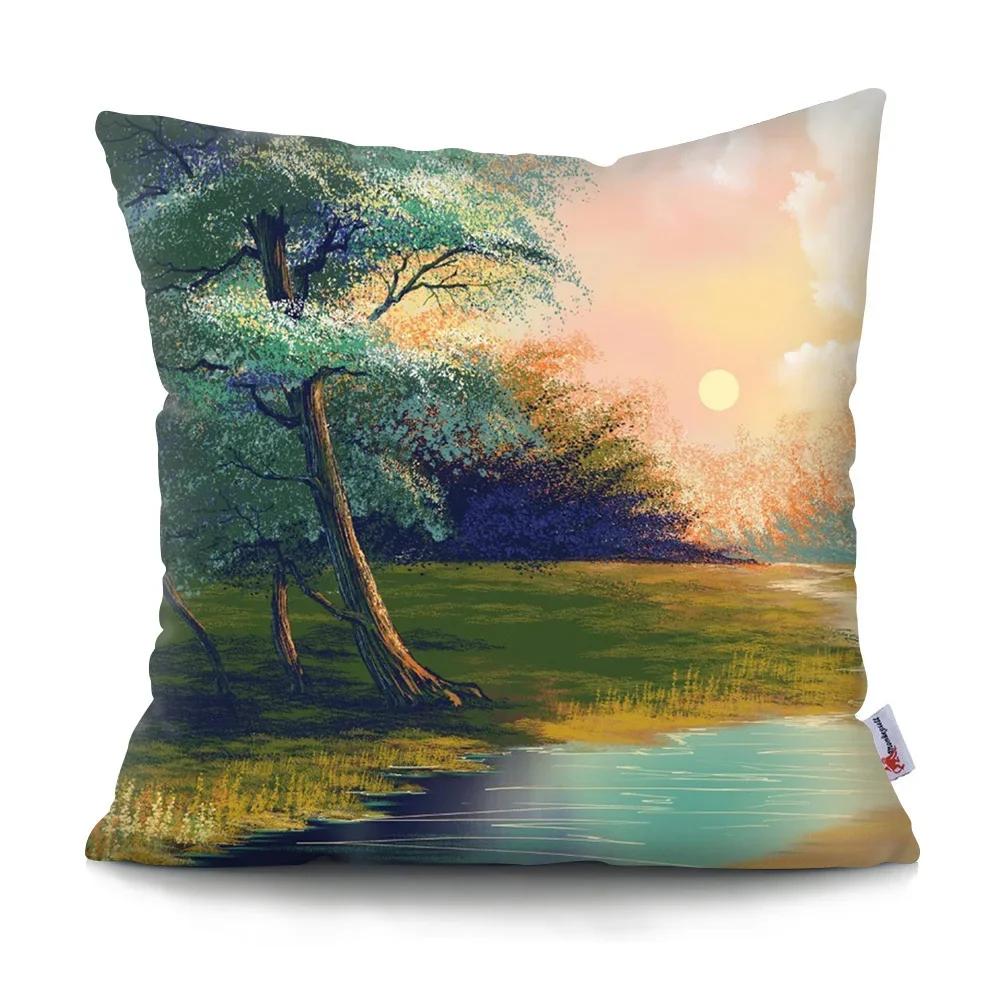 Psychedelic Forest Cushion Cover Home Decor Bedroom Pillowcase Car Sofa