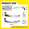 Chrome Black Door Exterior Handle For Hyundai Elantra 2017- Front Rear LH RH