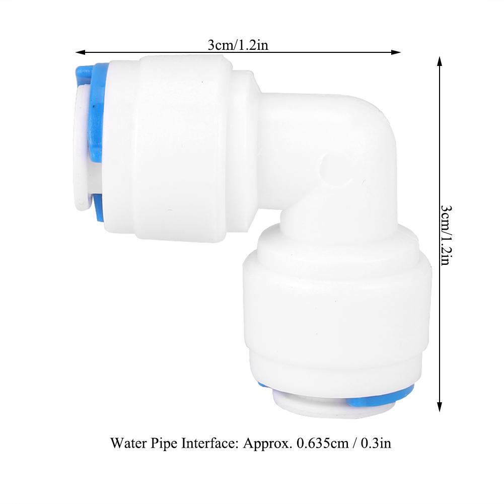 PE Pipe Connector Joint for Water Purifier Pipe Fitting (4040 G1/4 Elbow Extension Joint 5Pcs)
