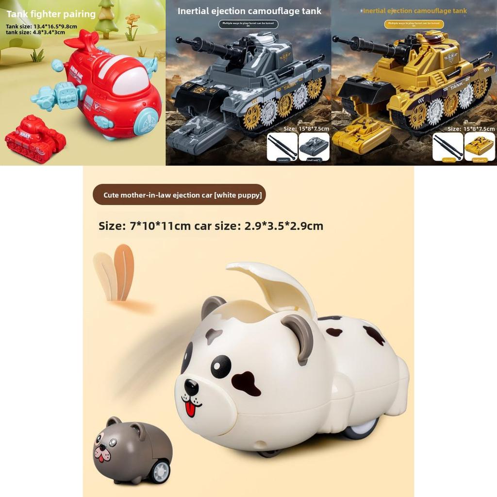 Animal Inertia Toy Car With Launching Function For Kids Play And Development