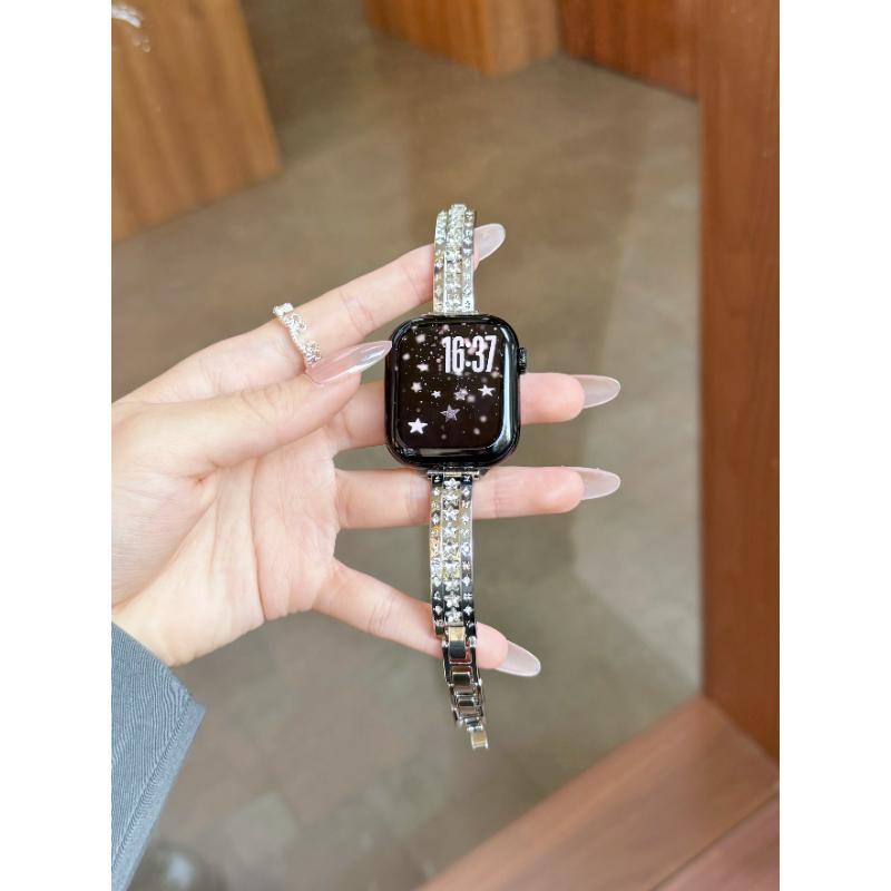 Nice Bling Metal bracelet For Apple Watch Series 11/10/9/8/7/6/5/SE3 40mm 41mm 42mm 44mm 45mm 46mm Strap