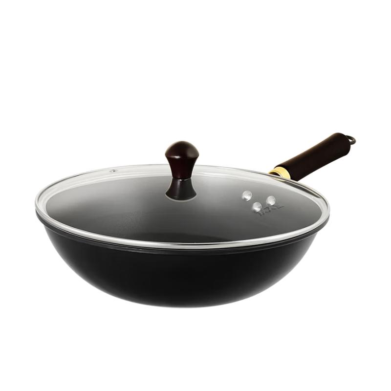 COOKER KING XT32CR Non-Coated Wrought Iron Stir-Fry Wok