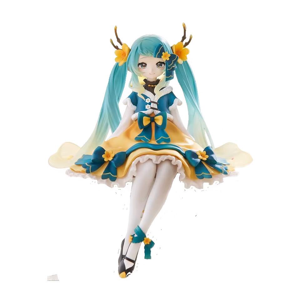14CM Hatsune Miku Anime Figure Toy Flower Fairy Collection Miku Kawaii Cartoon PVC Action Figurine Model Doll Birthday Gifts Kid