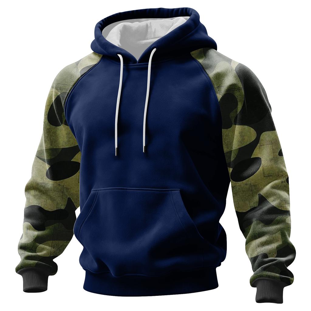 Men's Camouflage Sweatshirt Hoodie Men's Sports Large Size Casual Sweatshirt