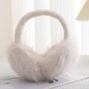 Y2k White Winter Plush Ear Warmer Earmuffs Windproof Ear Protection Earplugs Earflap For Women Cycling Outdoor Cold Ear Cover
