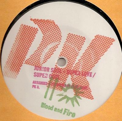 10inch Record JUNIOR SOUL  LLOYD CHARMERS  Super Love  Darker Than Blue PK3 PK Blood  Fir 2001 UK Reggae Ska  Dub Used