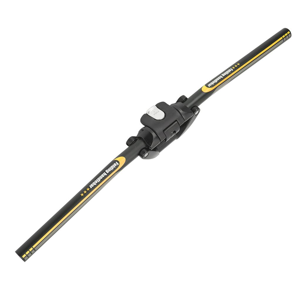 Manubrio per Bicicletta da 620mm Lega di Alluminio Manubrio Modificato Bicicletta Barra Pieghevole per Mountain Bike Nero Giallo