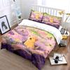 Dog-Themed Spring Field Decor Soft Comfortable Duvet Cover Bedding Set Included 1*Duvet Cover & 2*Pillowcases, Gift
