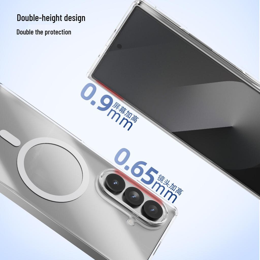 Transparent Magnetic Hard Shell Case for Samsung Z Fold7/6/4