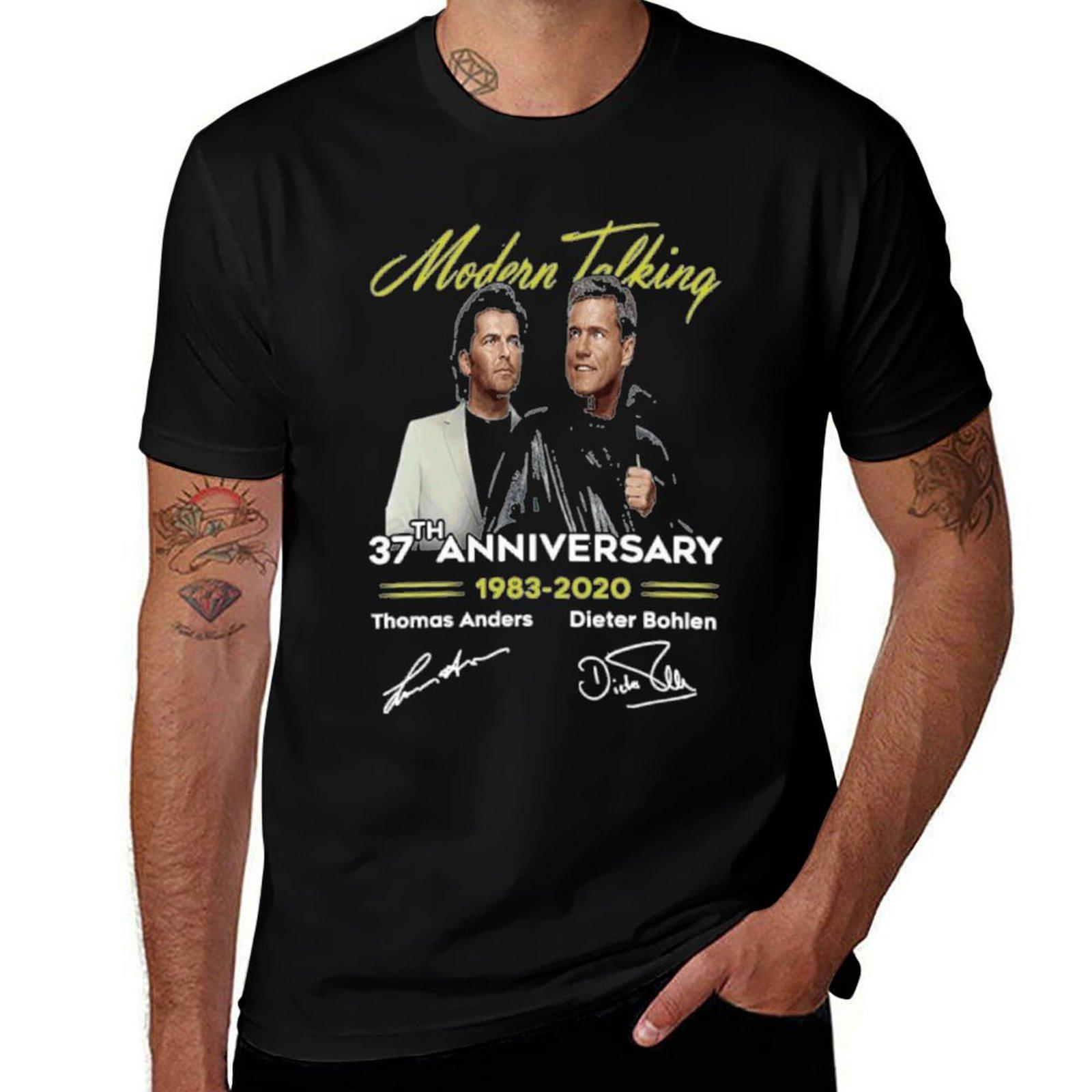 

Vintage Modern Talking Anniversary Gift T-Shirt funny t shirts cotton cotton t shirts man 100% t shirt man luxury T-Shirt L