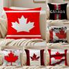 Canada Canadese Vlag CA Blad Kussenhoes Kussensloop Ultrazacht Huidvriendelijke Stof Wolkachtige Comfort Verborgen Rits