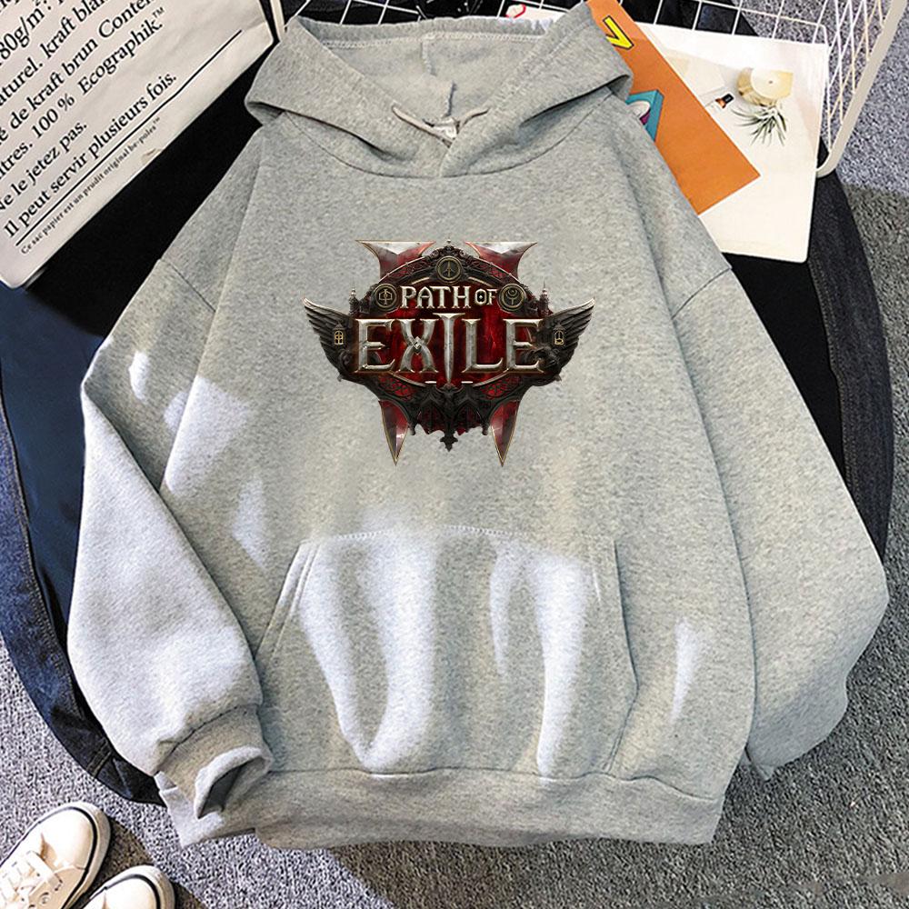 

Path of Exile 2 Графічні худі з довгим рукавом, вільний одяг, ігровий ретро світшот для хлопчиків/дівчаток, одяг, судадери, нові пуловери L
