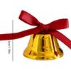Christmas Bell Decorations Gold Metal Wreath Ornaments With Bowknots Christmas Garland Bell Decor Christmas Tree DIY Decoration