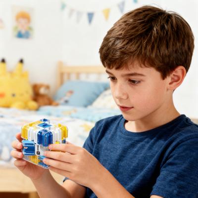 Yousheng 1/2Pcs 3D Puzzle Maze Cube Brain Teaser Rolling Ball Maze Cube Stress Relief Logical Thinking Training Educational Bead Maze Cube Toy