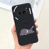 Für Nichts Telefon (2a) (2) Schwarze Silikon-Schutzhülle Für Nothing Phone2 Phone 2a Niedliche Cartoon-Weichschalen