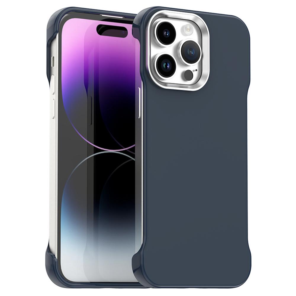 For iPhone 14 Pro Case Frameless Ultra Thin TPU + PET Phone Cover Reinforced Corners