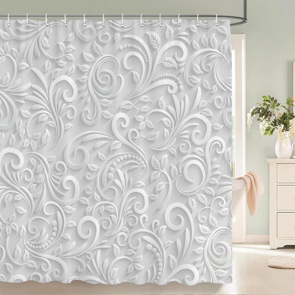 High Quality Washable Bathroom Curtains 3D Printing Shower Curtain Polyester Bath Screens Home Decoration