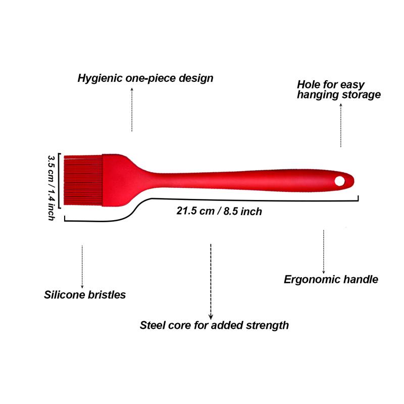 Silicone Oiler with Brush, Seasoning Seasoning Sauce Brush with Scale Oil Bottle, BBQ Kitchenware Gadgets, Grilling Frying Tools
