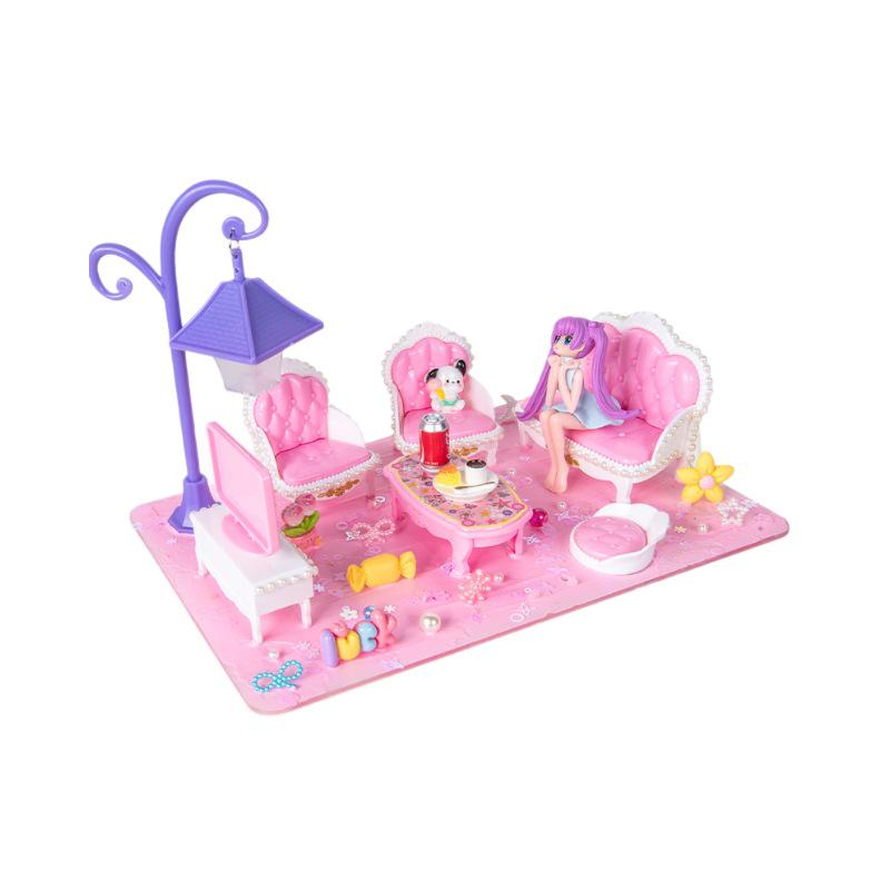 Kids' DIY Night Light Bathroom Pretend Play Toy Set - Educational Gift for Girls