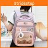 Cute Cartoon Capybara Pattern Children Large Capacity Backpack For School Use